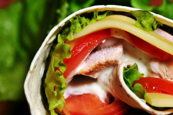 Chicken & Roasted Red Pepper Wrap